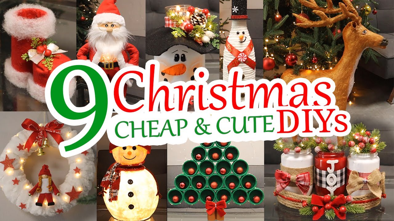 DIY Christmas Decorations You Can Make Inexpensively: boots,santa...