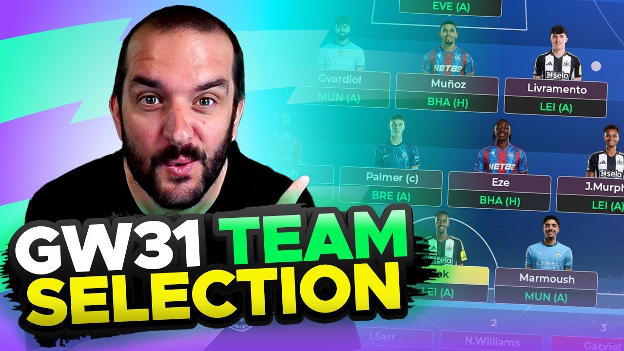 GABRIEL OUT 😬 | FPL TEAM SELECTION GAMEWEEK 31 | Fantasy Premier League Tips 2024/25
