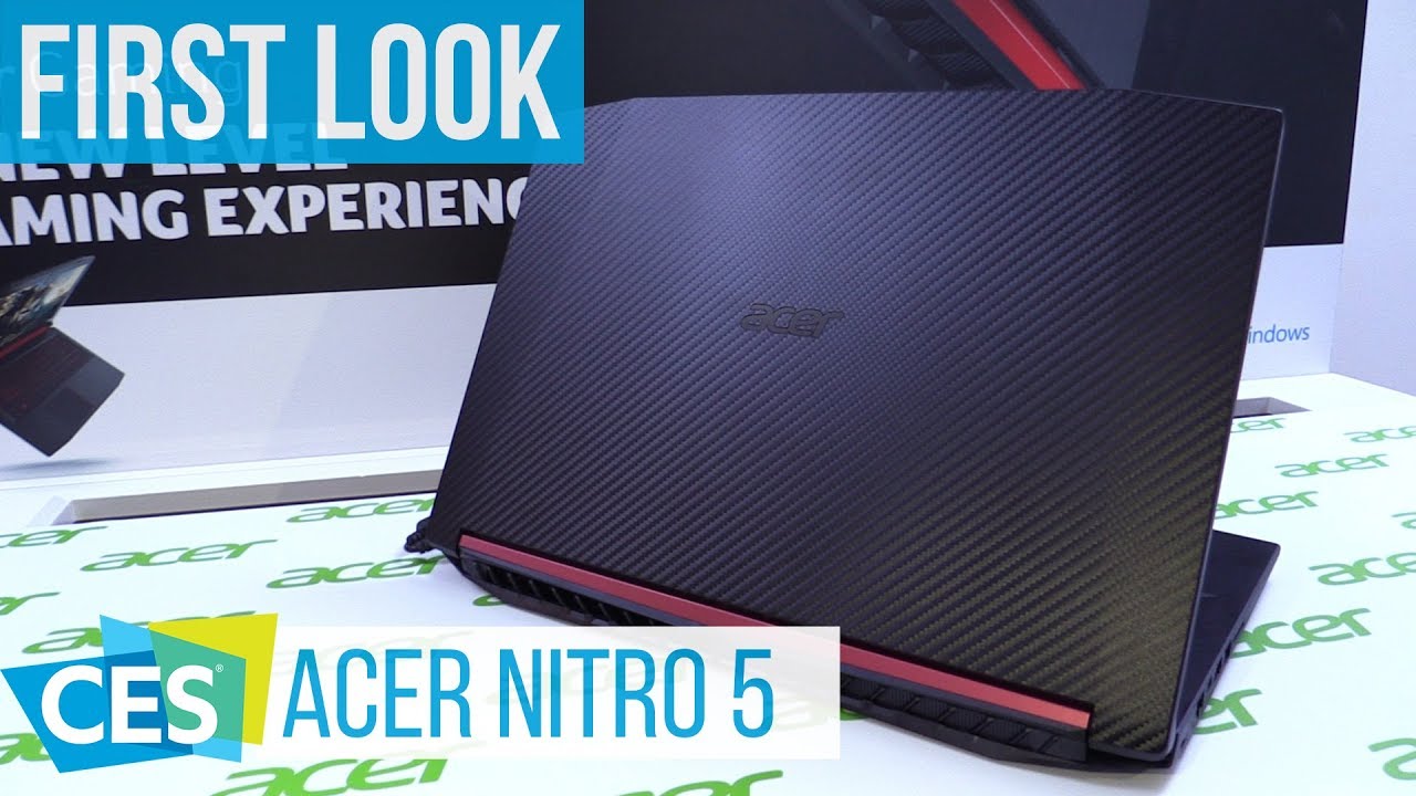 Acer Nitro 5 Gaming Notebook First Look #CES2018