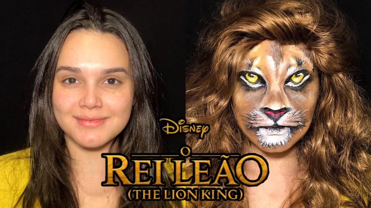 O REI LEÃO (The Lion King) makeup transformation
