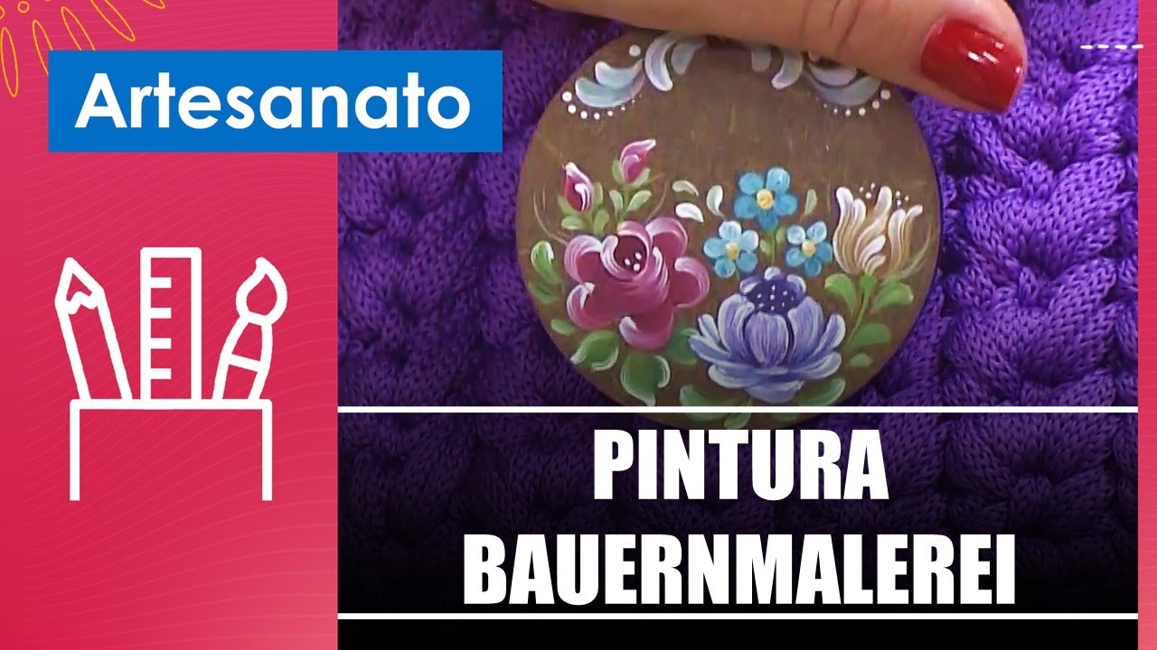 Descubra a técnica da pintura bauernmalerei com a artesã Márcia Betschart – 15/04/24