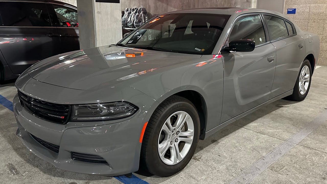 BUDGET AVIS Car Rental Selection at LAX - 3,900 mile Dodge Charger - New Car Rental Facility
