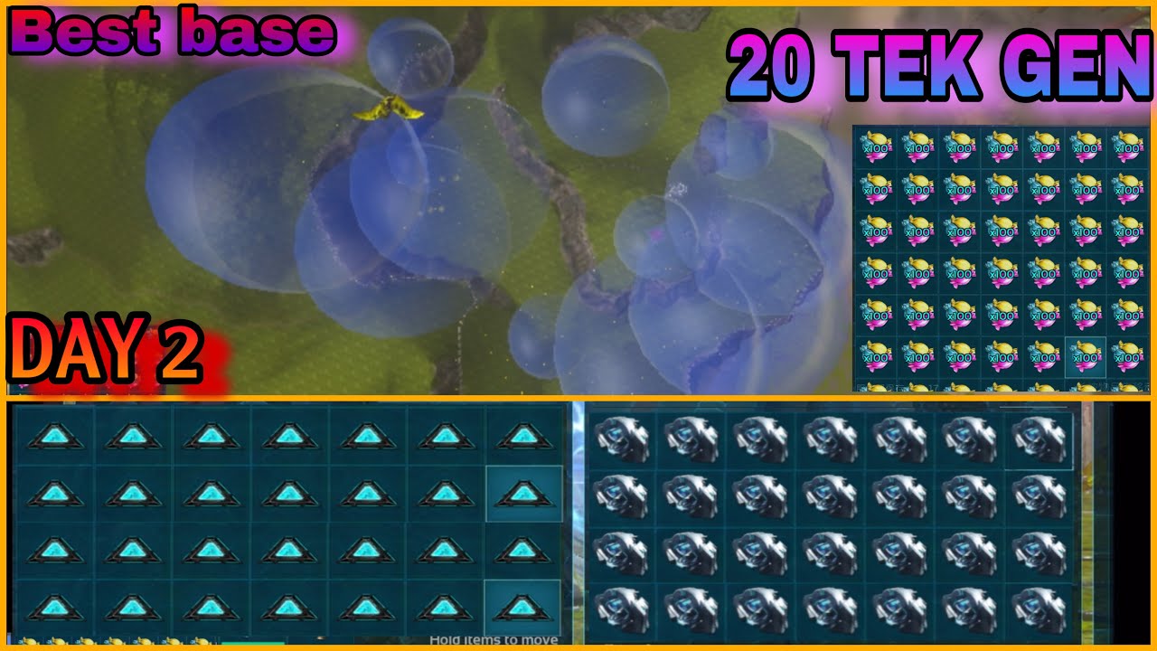( ARK MOBILE ) 20 TEK GEN 🥵 30 IMPLANT 🔥 OP DINOS 🍬 [S3E2]