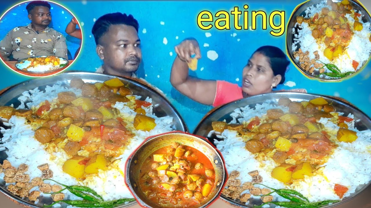 eating show | village famous home made soya bari very tasty cooking eating | mukbang rice