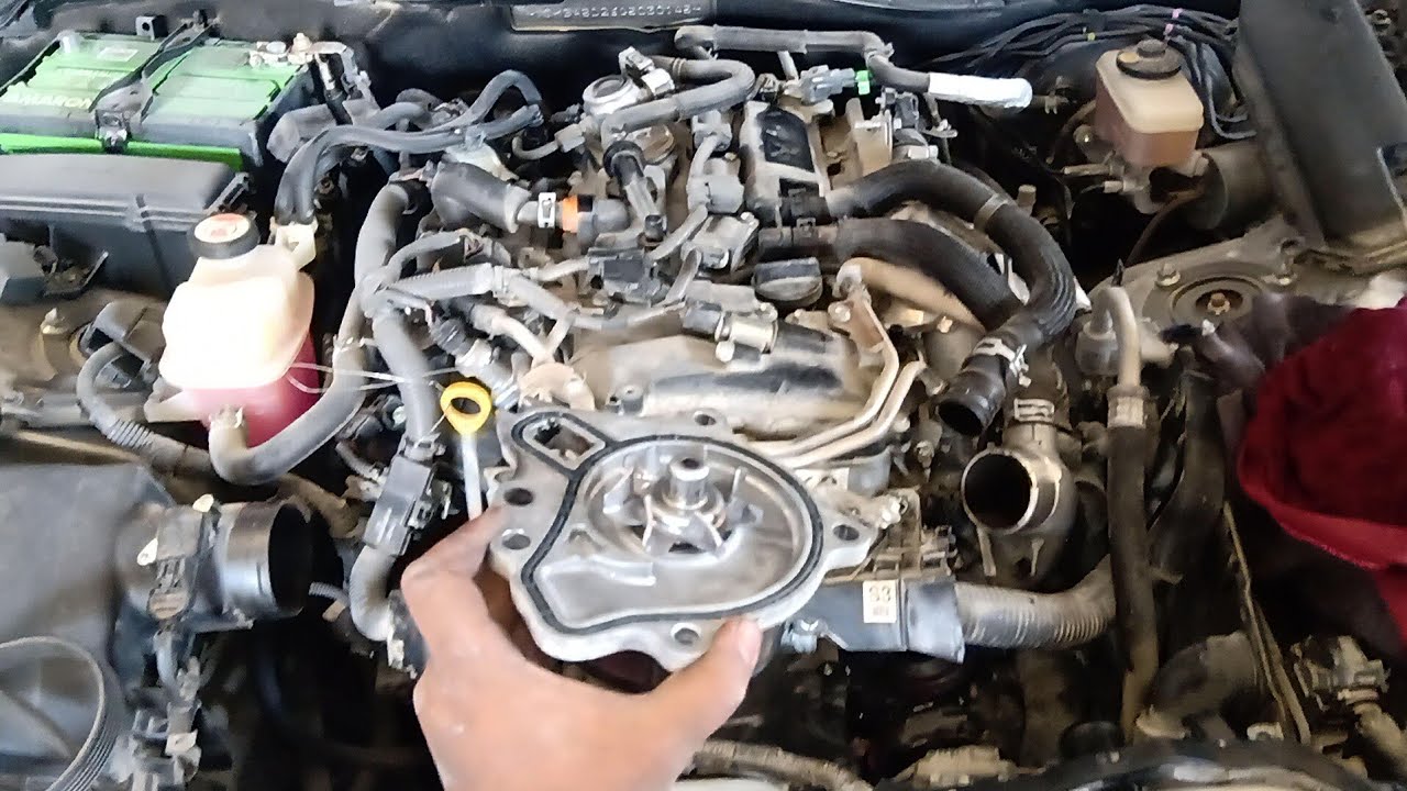 how to 8AR engine water pump replacement Lexus IS 200t