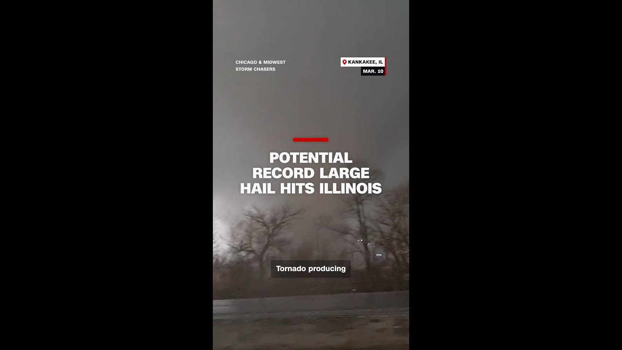 В Иллинойсе возможны рекордно крупные градинки.