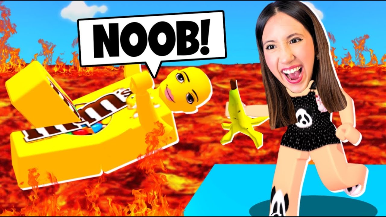 Sobrevivendo ao CHÃO É LAVA com o ET DOIDO no Roblox!