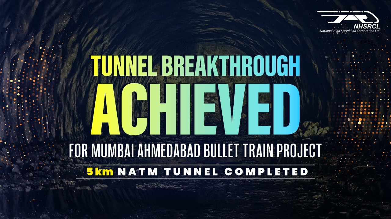 5 Km Bullet Train Tunnel Completed | MAHSR