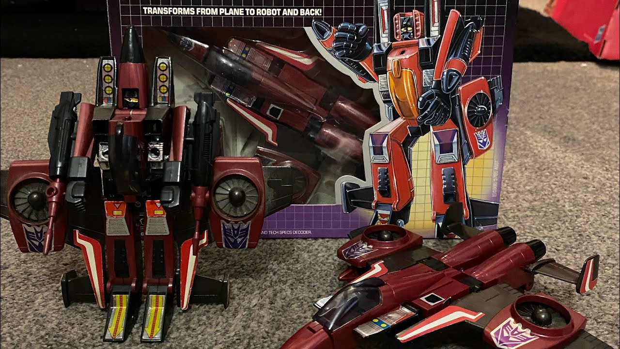 Transformers generation one complete thrust collection. G1 vintage seeker Decepticon box generations