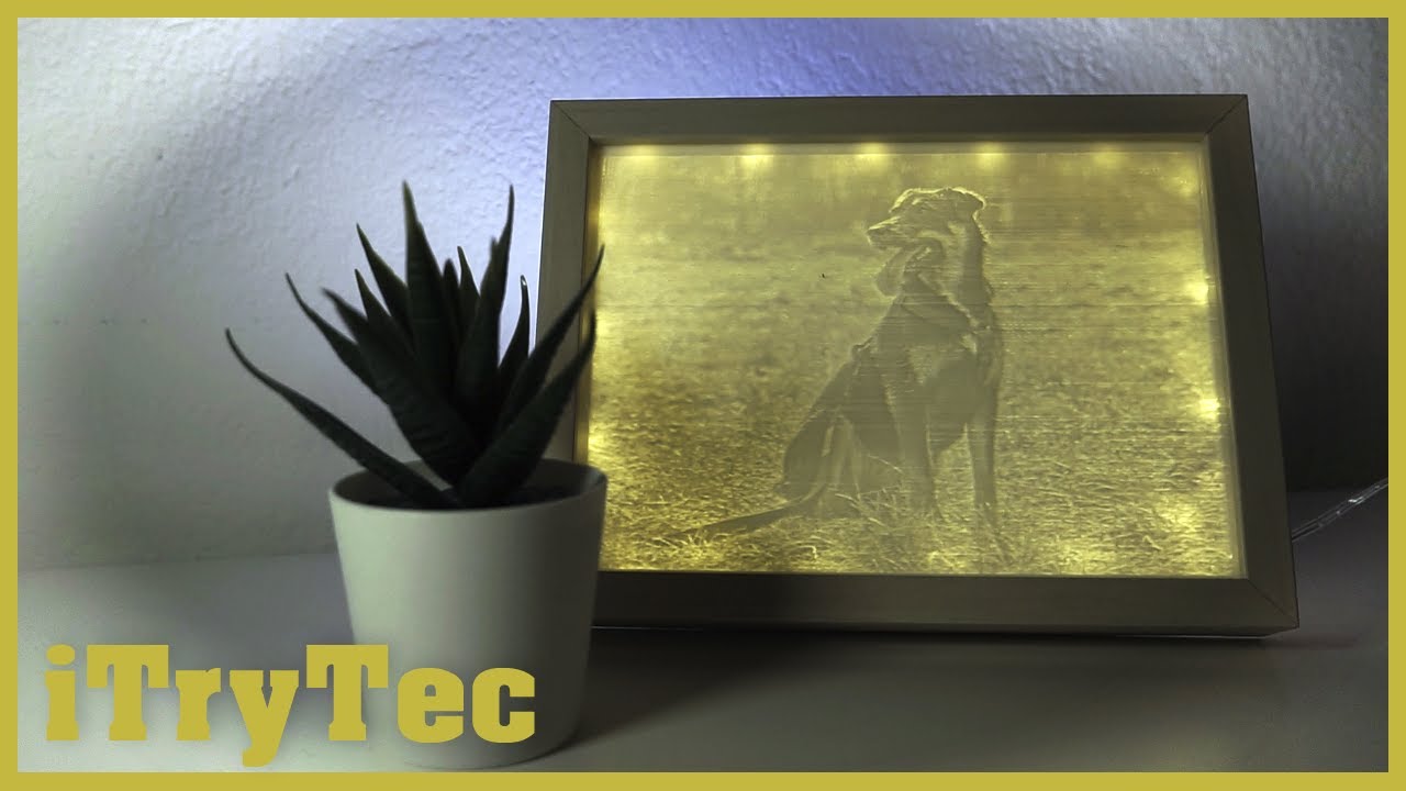 DIY 3D-Druck Lithophane + beleuchteter Bilderrahmen! Ganz einfach!
