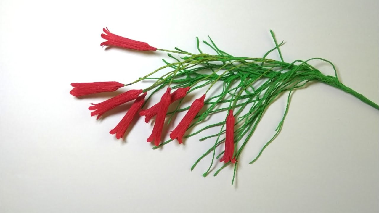 How To Make Firecracker Paper Flowers | Paper Flowers |Art and Craft