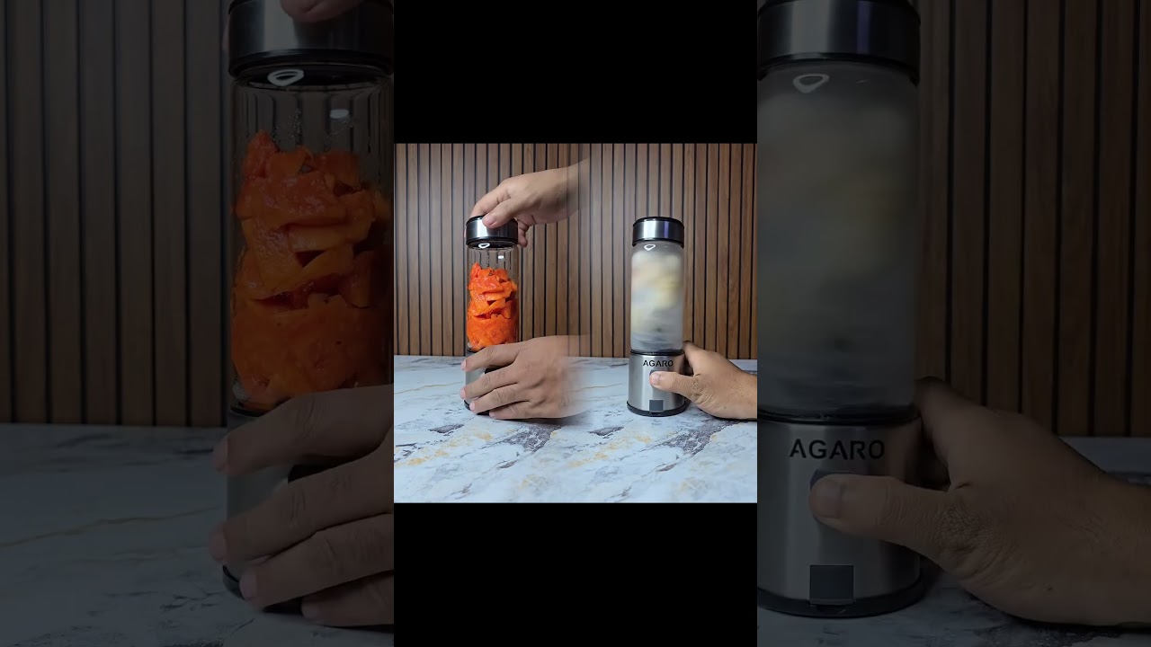 Papaya Sips In Portable Blender