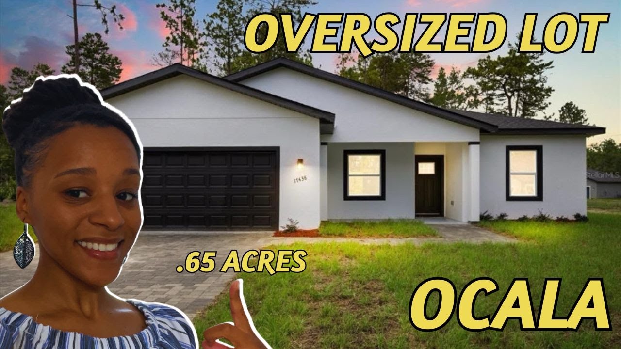Tour A Beautiful New Construction Home On An Oversized Lot In Ocala Florida | No HOA
