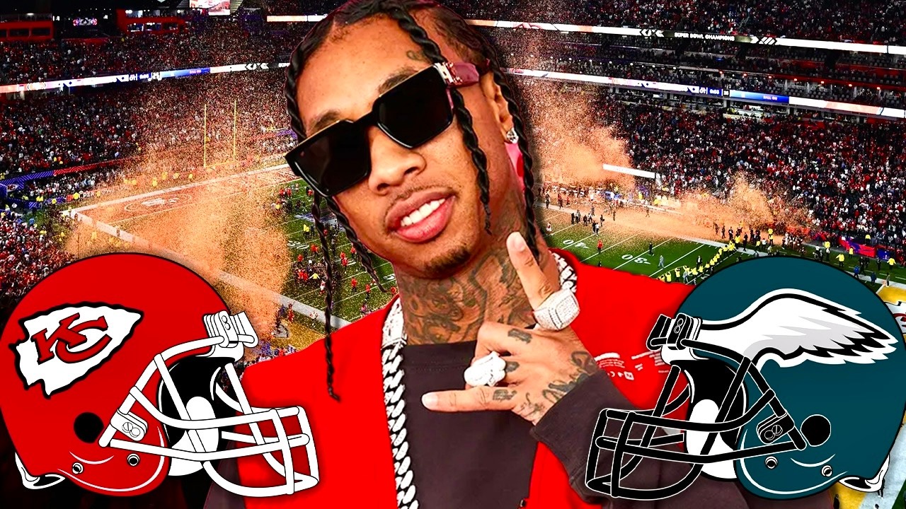 A Milli on the Eagles?! 10k bet w/ Peso Pluma?! Tyga @ Super Bowl LIX highlights