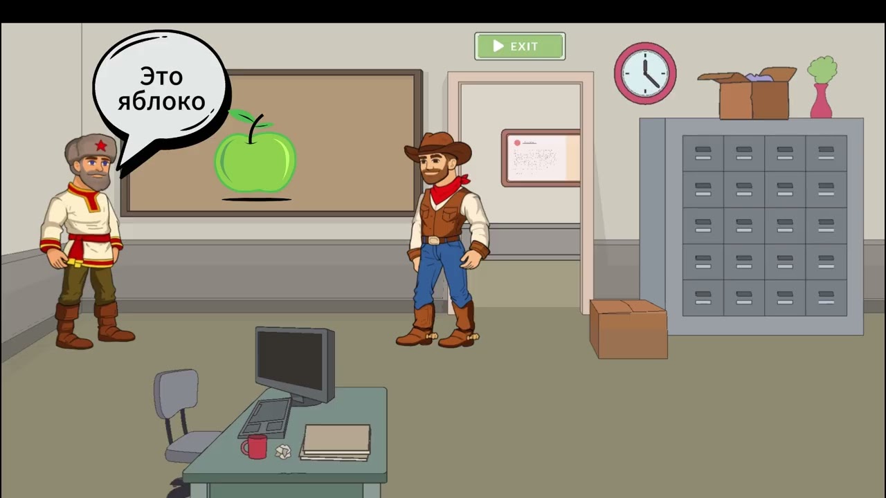 Russian Dialogue Lesson (A0–A1).Learn Russian Phrases Fast-Boris &John #2