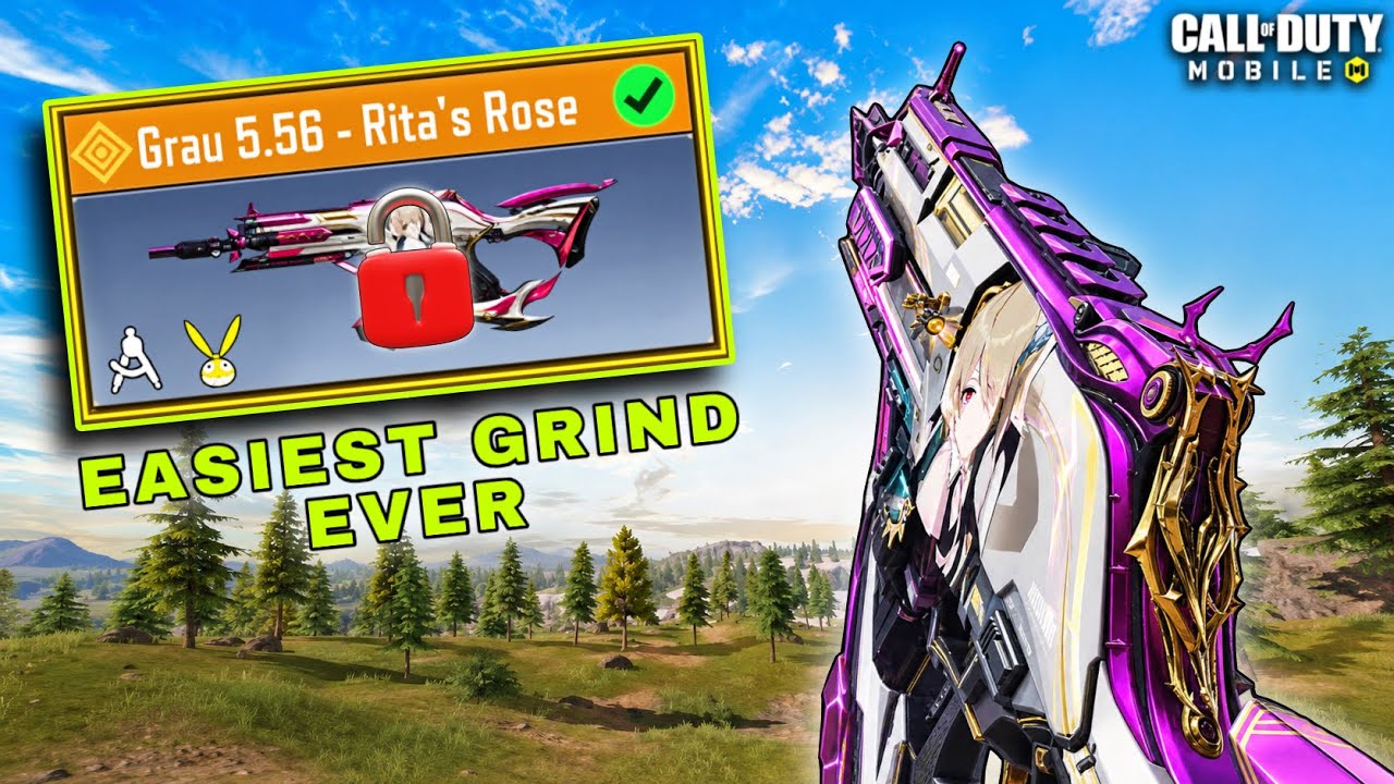 Easiest Grind EVER &mdash; FREE Legendary Grau Rita's Roses + Best Gunsmith (CODM BR)