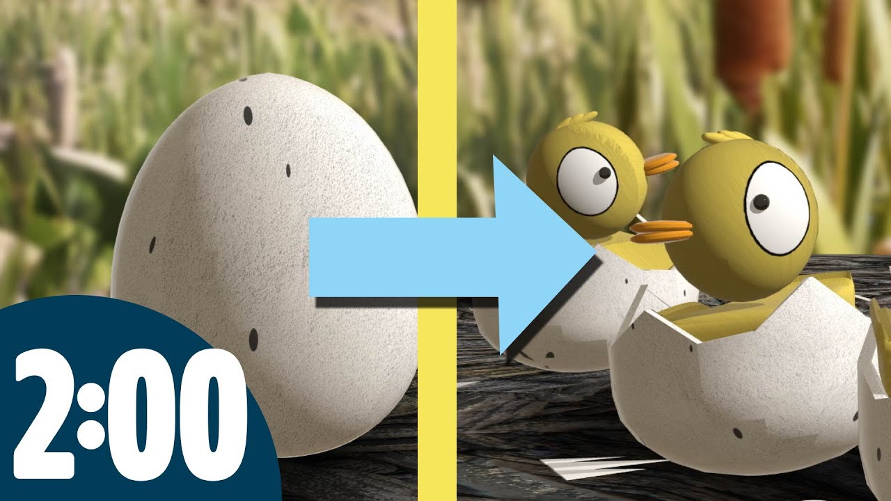 2 Minute Timer | Baby Ducks Hatching from Eggs 🐣