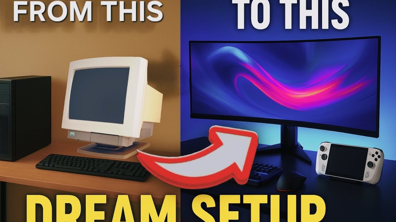 ROG Ally + LG WQ34500 Ultrawide Gaming Setup Transformation 🚀