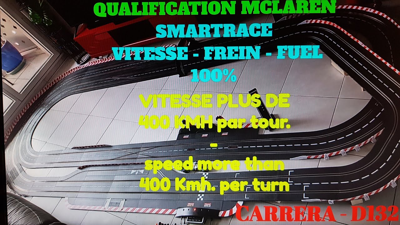 Qualification SLOT CAR MCLAREN VITESSE PLUS DE 400 KMH