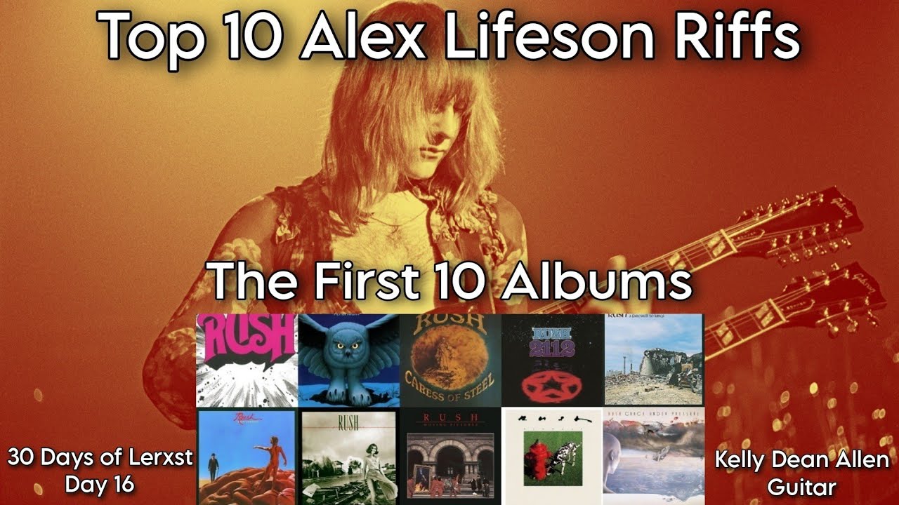 Alex Lifeson (Rush) - 10 Greatest Guitar Riffs (First 10 Albums)