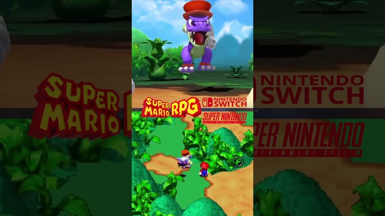 SUPER MARIO RPG Graphics Comparison 😍 Remake vs Original / Nintendo Switch vs SNES 🎮
