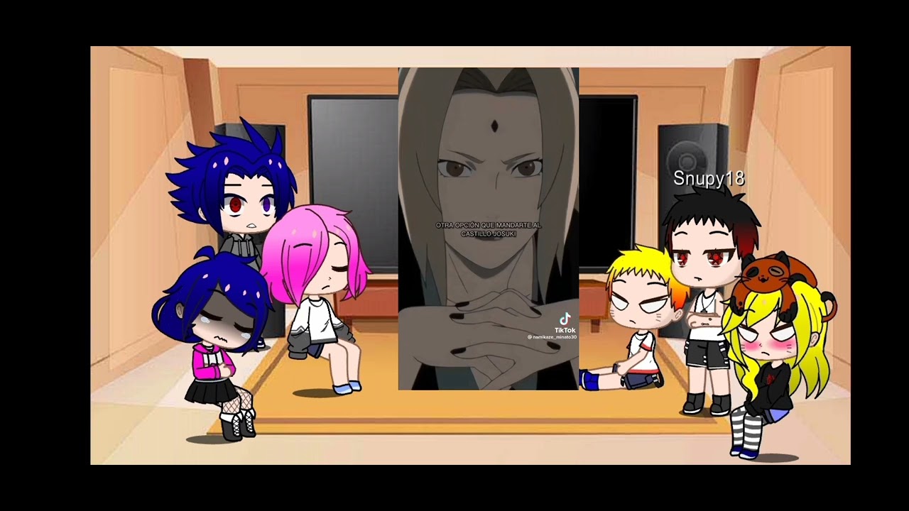 ex amigos de naruto+hermanos reaccionan a naruto prisión de sangre.