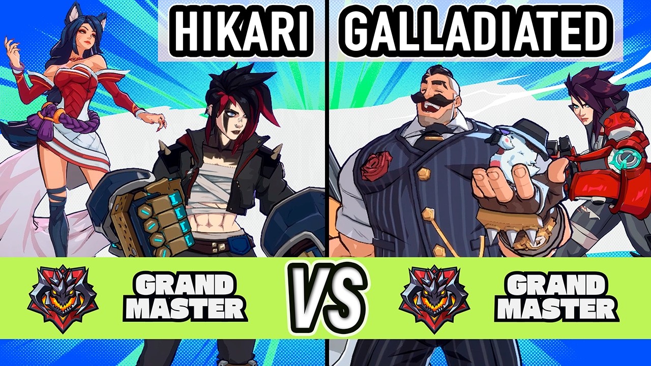 2XKO ▰ Hikari (Vi / Ahri) vs Galladiated (Vi / Braum) ▰ High Level Gameplay