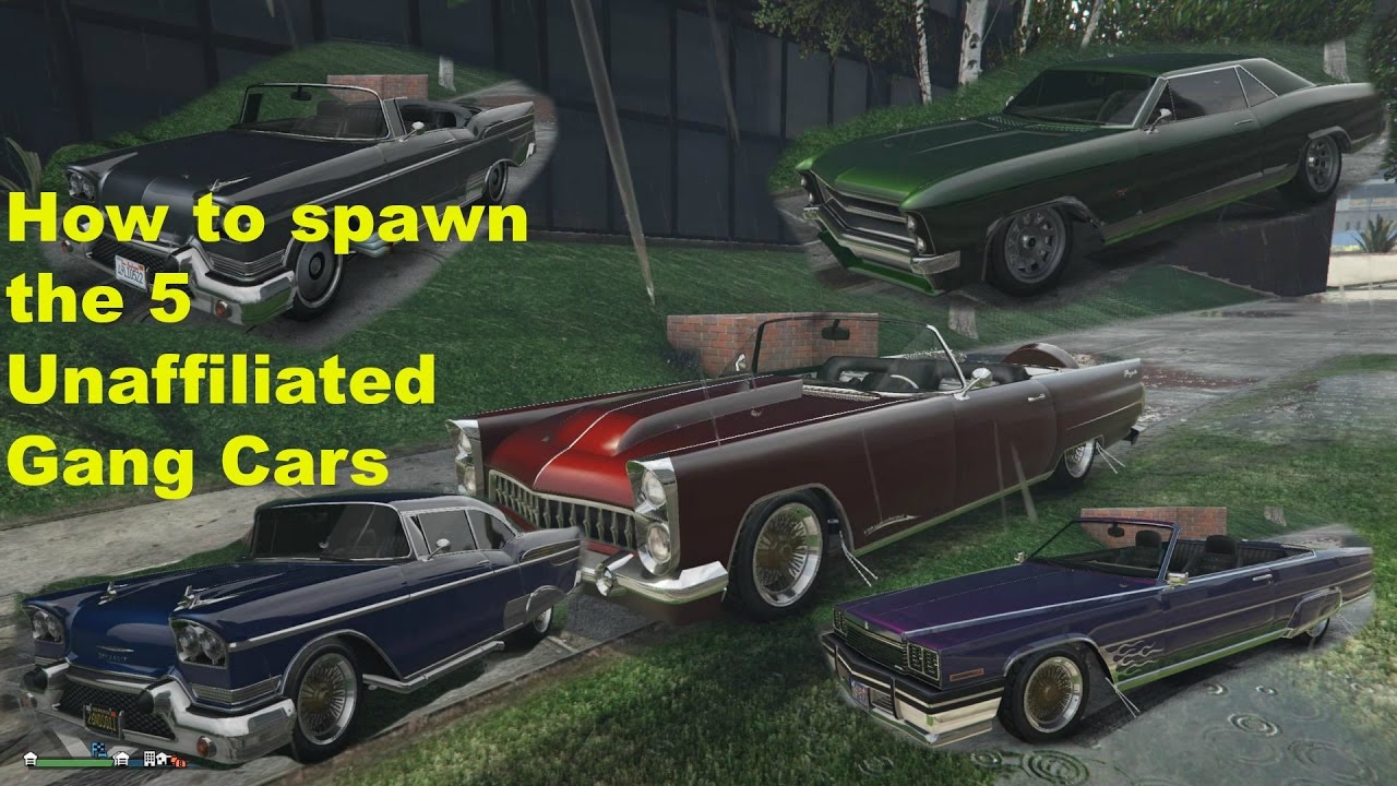 GTA V Online Unaffiliated Gang Cars