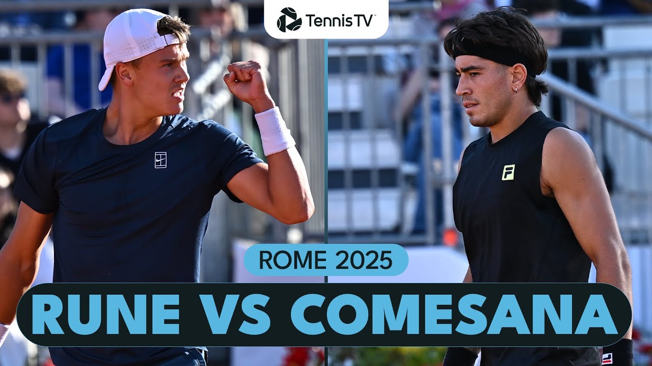Holger Rune vs Francisco Comesana EPIC Match Highlights | Rome 2025