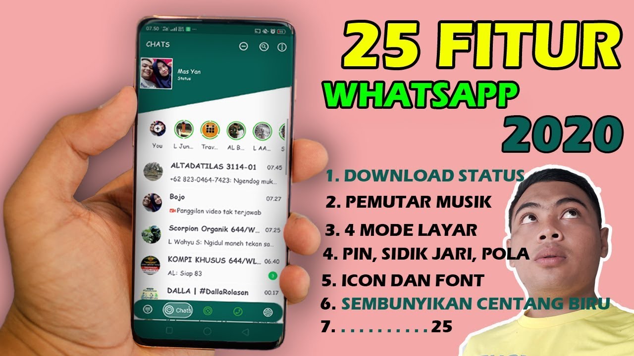 25 Fitur whatsapp terbaru 2020 - cek di deskripsi