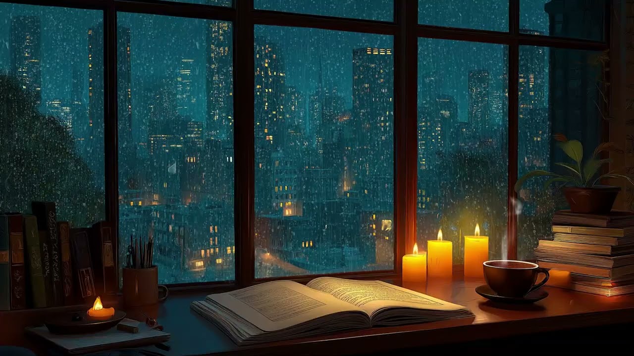 Soft Nightfall — gentle twilight fading into night,wrapping the world in calm shadows and quiet rest