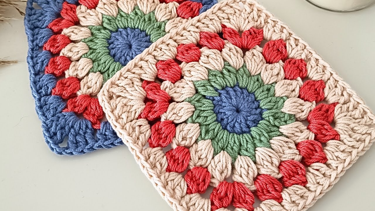 CÓMO TEJER GRANNY SQUARE #30 a CROCHET | GANCHILLO| TUTORIAL paso a paso