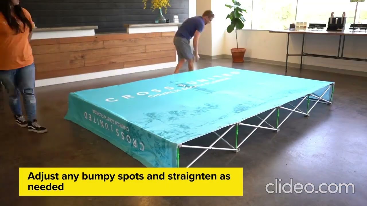 How to Install Straight Display Velcro Popup Stand - The Flag Company