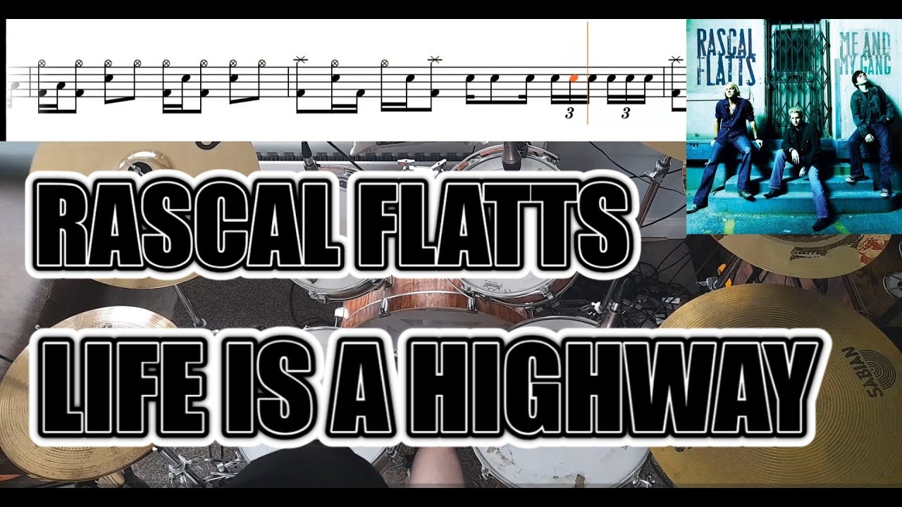 Rascal Flatts - Life Is A Highway - Drum Cover With SHEET MUSIC