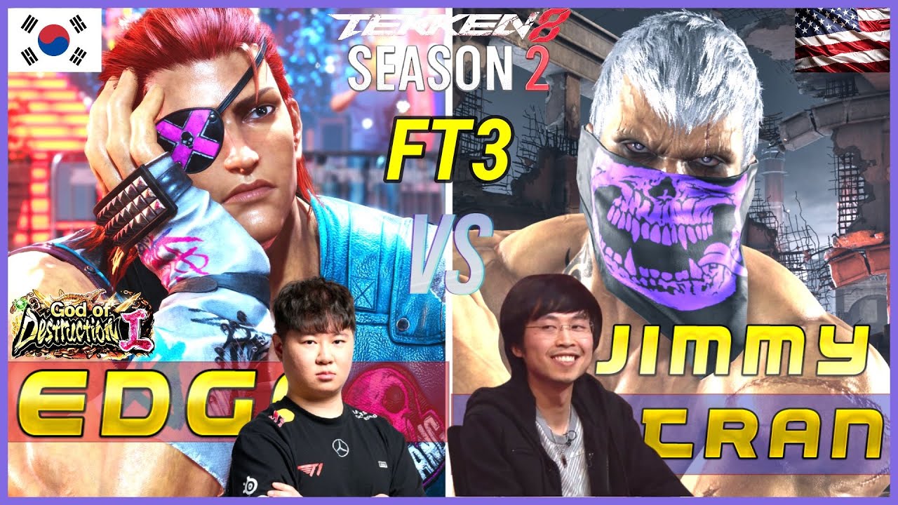 Tekken 8 ▰ JIMMYJTRAN (Bryan) Vs EDGE (#1 Ranked Hwoarang) ▰ First To 3 Set!