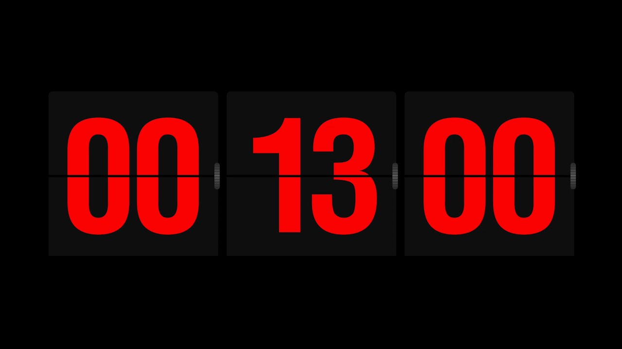 13 Minutes RED Timer ⏳ Soft Aesthetic Countdown