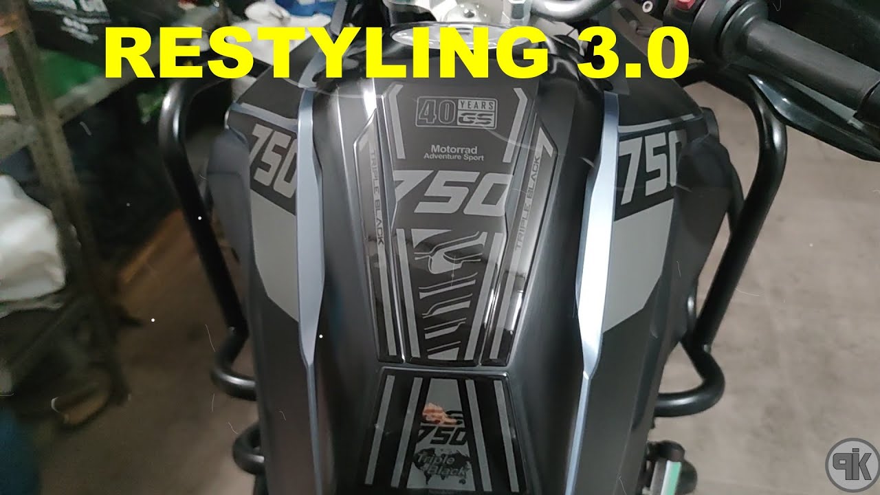 BMW F750: VINILADO TRIPLE BLACK.......RESTYLING 3.0