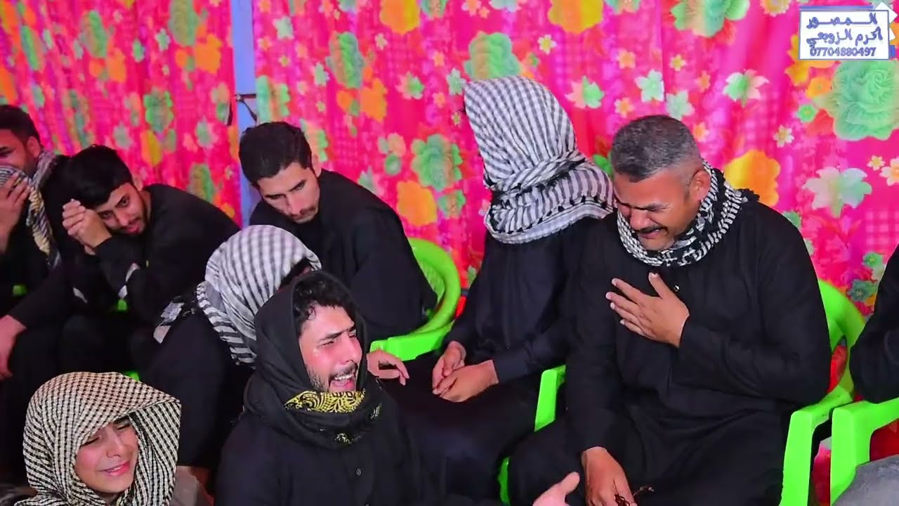 مجلس عزاء المرحومة ( ام تحسين ) الله يرحمهة _ بصوت الناعي ملا حسن المندلاوي