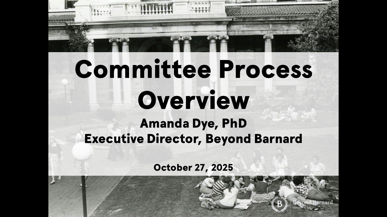 Committee Process Overview - October 2025