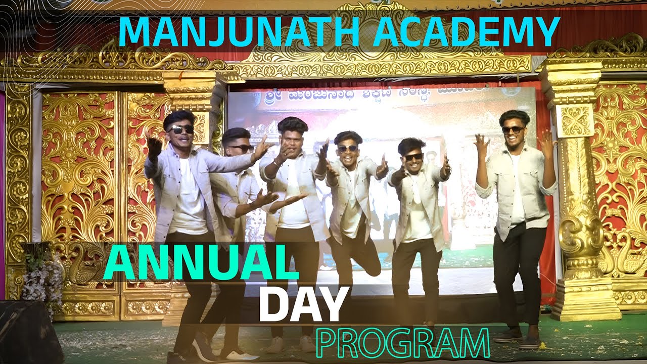 REMIX FUNNY DANCE PERFOMANCE BY MANJUNATH ACADEMY CANDIDATES | ANNUAL DAY PROGRAM 2024