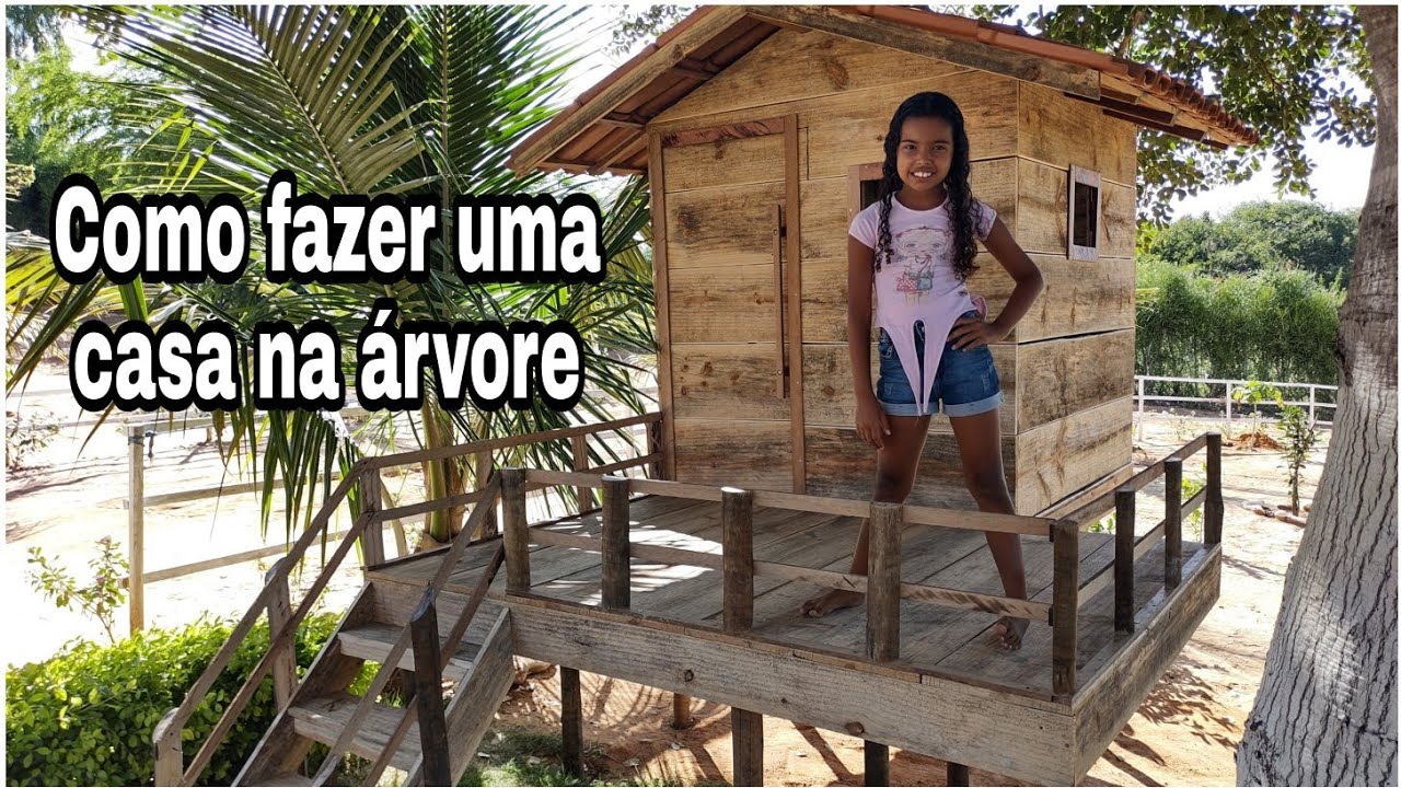 Como fazer uma casinha na árvore sonho de toda criança 🤩