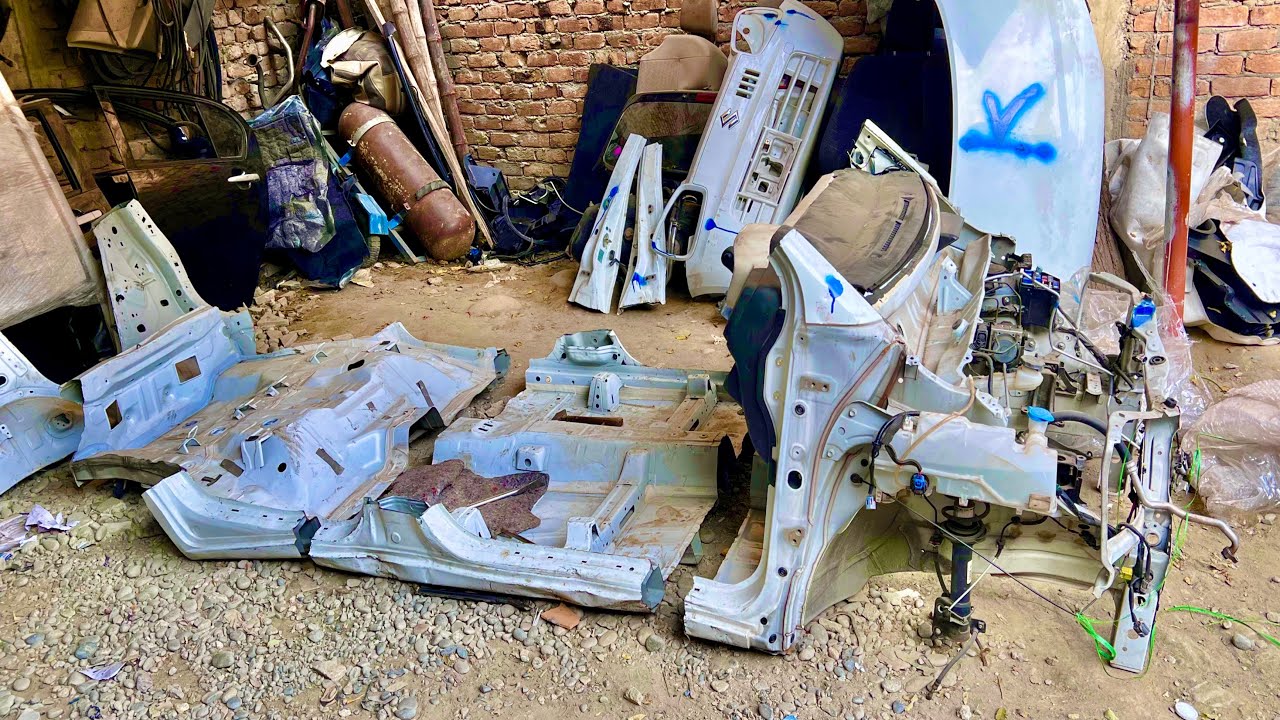 How Scrapped Toyota cars Get a Second Life-unseen Reassembly Amazing Process  the Local workshop 