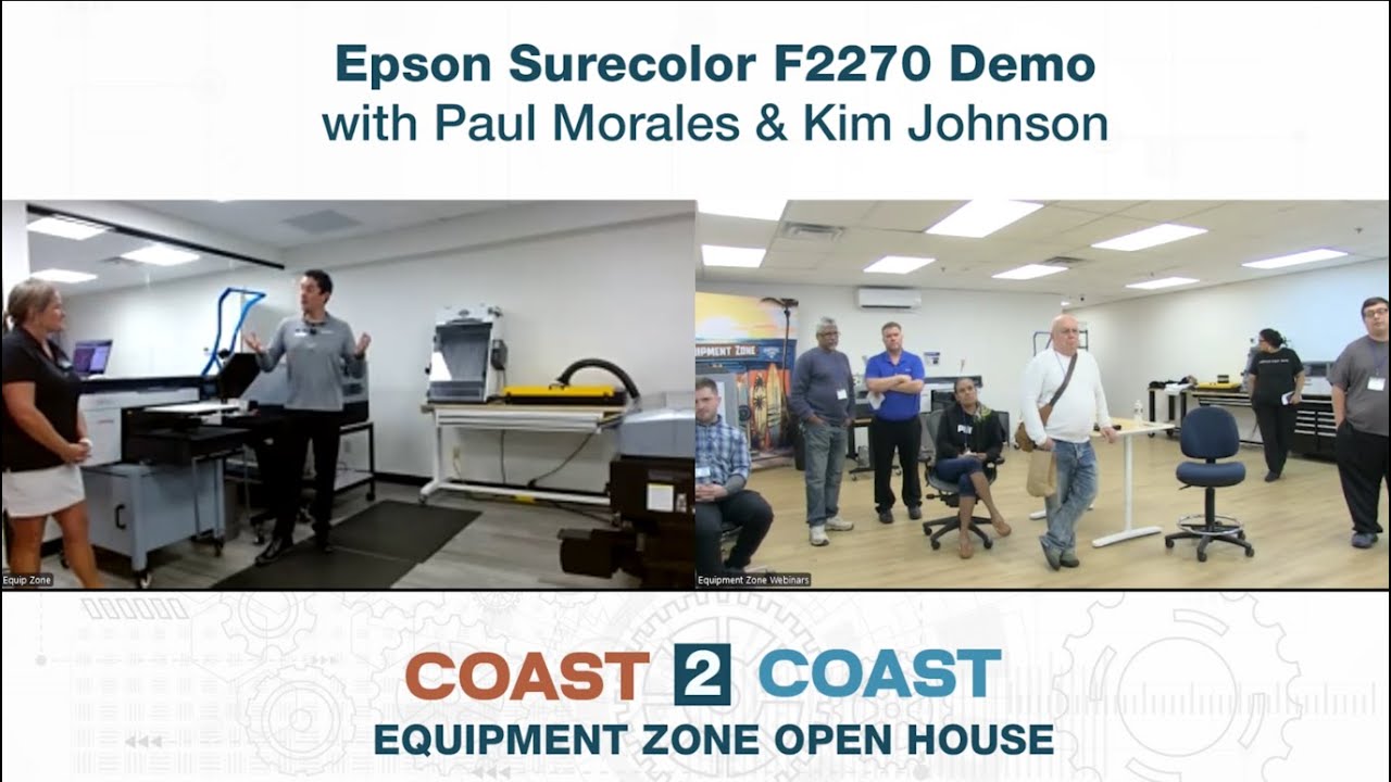Epson SureColor F2270 Demo | Coast 2 Coast Equipment Zone Open House