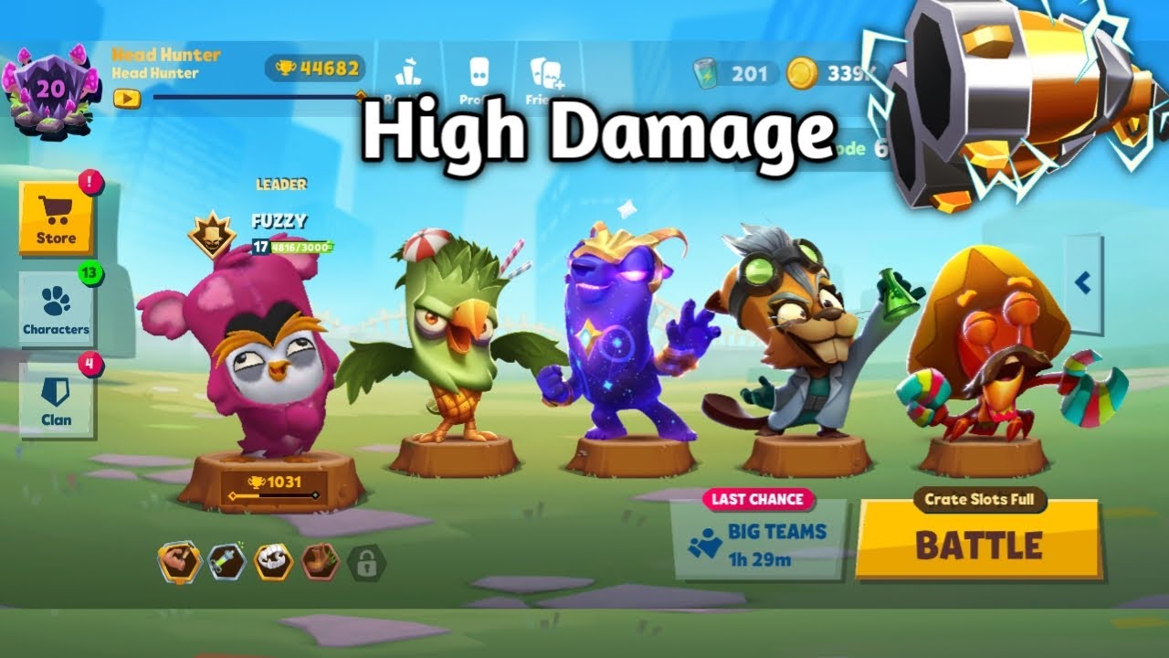 Zooba Squad Fuzzy Steve Ursula Betsy Earl High Kills x99 New Skin Hunter Gameplay