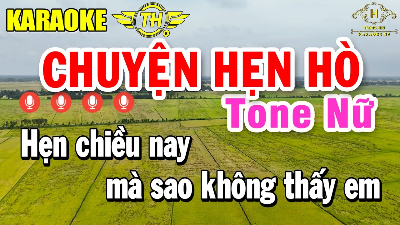 Chuyện Hẹn Hò Karaoke Tone Nữ ( A# ) Nhạc Sống Dễ Hát | Trọng Hiếu