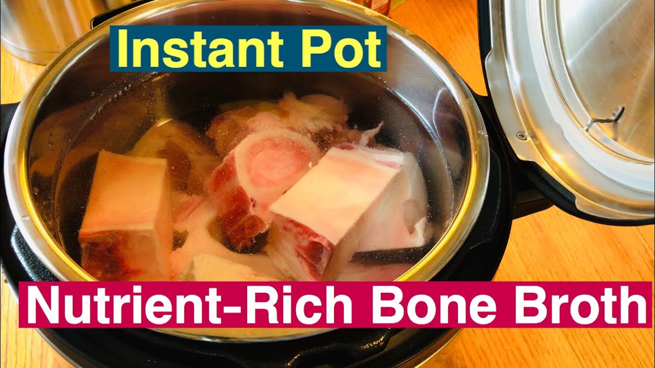 How to Make Instant Pot Beef Bone Broth rich in collagen and nutrients