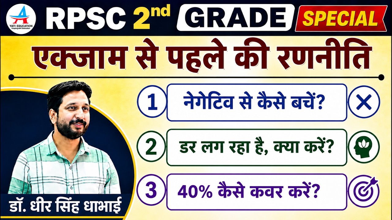 RPSC 2nd Grade 2026 | Exam Hall की Winning Strategy | Paper Management