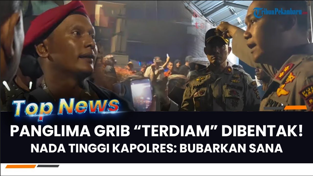 🔴Detik-detik Panglima Grib Jaya Kicep Dibentak Kapolres Kampar. Pemuda Pancasila Nyaris Bentrok!