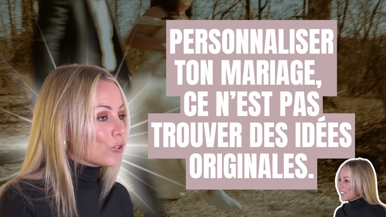 Tu veux un mariage unique ? Alors arrête de chercher des idées originales.