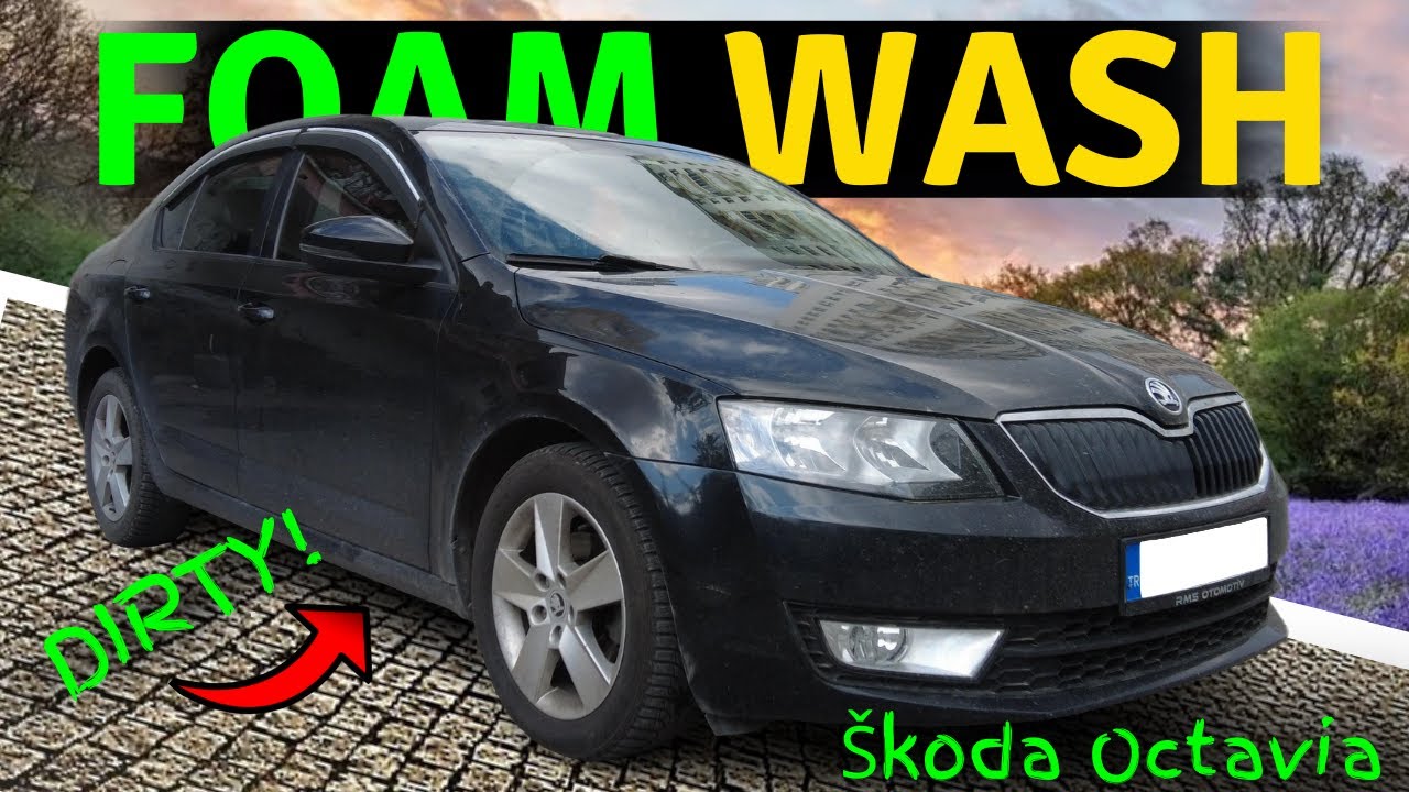 Cleaning A Muddy Škoda|Foam Wash Octavia #car #carcleaners #automobile #carwash #cardetailing #asmr